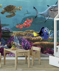 Disney Pixar Finding Nemo Peel And Stick Wall Mural No Mess Easy Spray And Stick Removable Wallpaper For Kids Rooms Quick Install