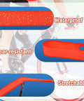 12 Pack Bicycle Rim Liner Strips Nylon 20mm Tape for 29 Inch 700C 26 Inch Mountain and Road Bikes, showing features.