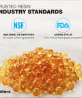 Resin Media Replacement For Water Softeners 0.25 CuFt NSF FDA certified ion exchange cation resin beads