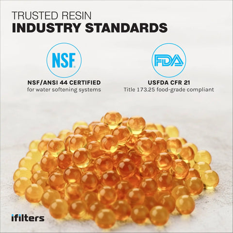 Resin Media Replacement For Water Softeners 0.25 CuFt NSF FDA certified ion exchange cation resin beads