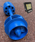 Dope 1000 Watt Axial Flow Hydro Turbine Generator For Low Head Hydropower Projects shown installed outdoors.
