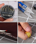 Must Have 46 Piece Sewing Tools Kit With 9 Automatic Needle Threading Devices 30 Self Threading Needles 3 Seam Rippers