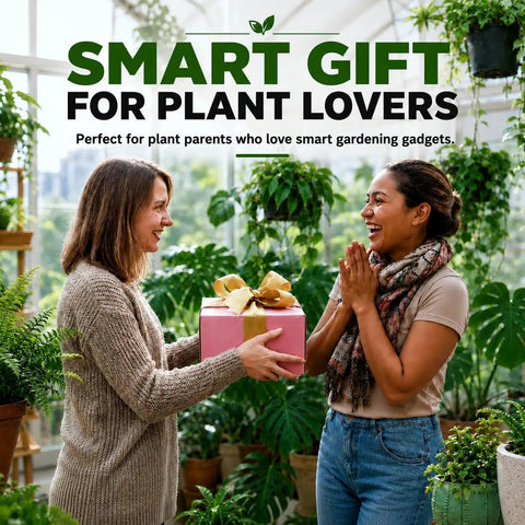 Solar Powered WiFi Drip Irrigation System With Moisture Sensor Smart IoT Garden Watering Controller App Enabled Scheduling Solar Charging Bundle Combo Pack For Easy Plant Care And Low Maintenance gift box in greenhouse