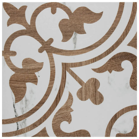 Loire Noce 9.75 Inch Square Porcelain Floor And Wall Tile Dope Glazed Mix Texture With Subtle Tone Variation pattern close-up