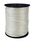 1/4 Inch Nylon Rope On 250 Ft Spool, Solid Braid Utility Cord, Dyeable Industrial Line For Indoor Outdoor Use, Heavy Duty