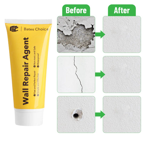 Drywall Repair Kit With Two Tubes Of Spackle 120G Each, Two Scrapers And Two Sanding Pads, All In One Patch Set for wall repair.