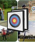 High Density EVA 20 Inch Archery Target Set For Backyard Practice displayed with archers outdoors and targets set up