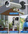 IP66 Waterproof Junction Box Outdoor Enclosure For DIY Solar CCTV And LED Projects Black 125 X 86 X 62 mm on CCTV monitor mount