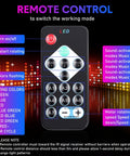 Remote control for Six Pack Disco Ball Party Lights RGB DJ Strobe Light With mode and color options visible