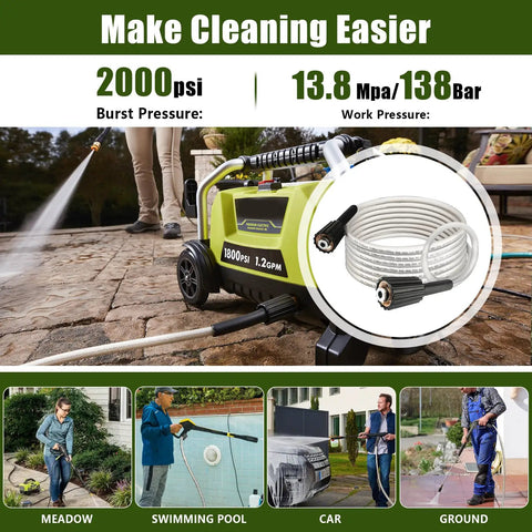 Heavy Duty Pressure Washer Hose Replacement For Ryobi Power Washers Models RY141600 RY141612 RY141812G And More 308835074