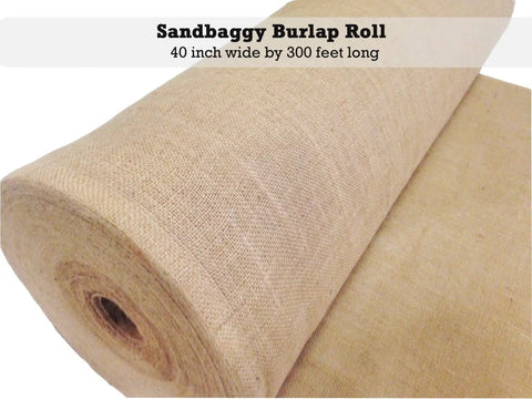 40 Inch By 300 Ft Burlap Fabric Roll Pack Of 10 Industrial Grade Burlap 10 Oz Thick 30 Percent Thicker Than Competition