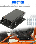 Torque Converter Riser Plate Kit Replacement For Predator 212cc 224cc 196cc Engines showing parts and installation on mini bike frame