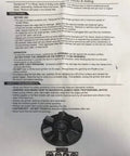 Wood Deck Removal Tool Four And A Half Inch For Rotary Flooring Machines And Angle Grinders Black Durable Build displayed on instruction manual page.