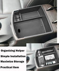 Center Console Organizer Tray For Hyundai Kona 2018 2019 2020 2021 2022 2023 Not For Kona EV in car with ABS dividers and storage