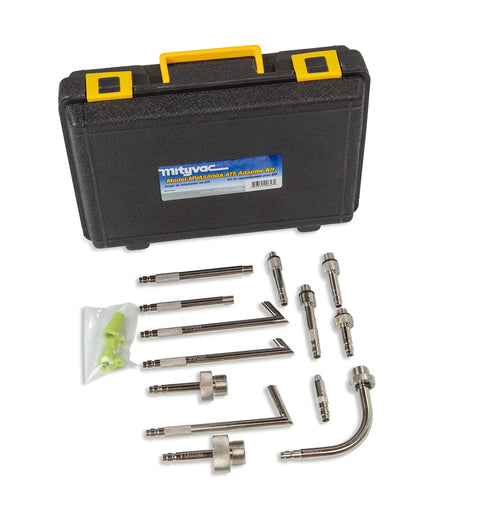 ATF Sealed Fluid Extractor And Refill Kit with case and metal adapter set for auto trans fluids