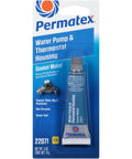 Water Pump And Thermostat RTV Silicone Gasket Sealant Half Ounce Pro Grade Sensor Safe Noncorrosive With Superior Water Glycol Resistance Flexible Adhesion For Universal Fit Gasket Maker Or Dressing in packaging.
