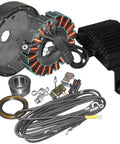 50 Amp Three Phase Alternator Kit For Harley Davidson 1999 To 2003 Flh Flt With 80 Series Stator Rectifier Regulator showing components like stator and regulator.
