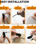 Step-by-step installation of 6 Pack Furniture Wall Anchors For Baby Proofing Keep Heavy Furniture Secure To Wall Up To 400 Pounds