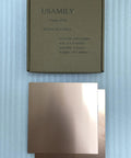 Straight Up Pure Copper Sheets 6 By 6 Inch 24 Gauge Metal Plates 2 Pack displayed with packaging for DIY and jewelry projects.