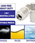 Foot valve with filter, stainless steel bottom, 2-1/2in NPT threaded connection, vertical spring check valve (Amazon)