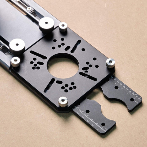 10 In 1 Trim Router Jig For Circle Cutting And Edge Guide Mortise And Rabbet Trimming Multi Function Router Base with aluminum construction