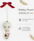 Hot Air Balloon Christmas Ornament For A Cozy Festive Vibe Durable Holiday Decor For Tree Mantel And Home Display Sleek Seasonal Ornament