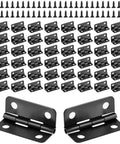 50 Pairs 1 Inch Tiny Metal Hinges With Screws for Wooden Boxes, Jewelry Boxes, DIY Crafts, and Small Box Repairs