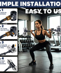 Turn Your Dumbbells Into An EZ Curl Bar With 200Lb Capacity, woman using adjustable weight bar in gym