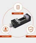 Slick Self Adjusting Mini Drill Press Vise With Dual Jaw Adaptive Clamp For Irregular And Round Shapes That Locks Down Tight Without Marring Workpieces A Badass Shop Essential made of stainless steel with anti-corrosion features.
