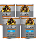 Crystal Clear Waterproof Patch And Seal Liquid Rubber Sealant 32 Oz Each Bulk Pack Of Four DIY Ready Pro Grade Leakproof Sealant
