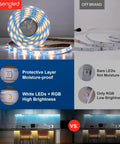 Smart Zigbee Multicolor LED Light Strip 2M Kit With RGBW, Extendable, High Brightness 1400 Lumens comparison image