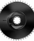 Aero Power Meter Chainring Kit 52T 12-Speed 8-Bolt Direct Mount With Wireless Data, sleek black design for cycling computers.