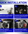 Quick installation guide for Heavy Duty Direct Drive Motor Coupling Kit With Metal Core For Whirlpool And Kenmore Washers