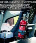 Heavy Duty Fire Extinguisher Mount Bracket With Foam Pad Stand Built To Last Two Pack For 5Lb 10Lb 20Lb ABC And 10Lb CO2 Extinguishers Ideal For Home Garage School Vehicle Boat RV Truck Car shown installed in a vehicle
