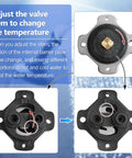 Diagram showing Complete Mixer Cap and Pressure Balancing Unit Kit for K-15701-K and K-15700-K with brass stem for temperature control.
