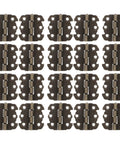 Antique Bronze Mini Butterfly Hinges Set, 20 Pieces, displayed in 90 Degree Folding Design pattern on white background.