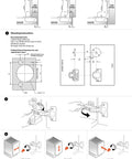 Diagram showing Full Overlay European Soft Close Cabinet Hinges for Kitchen Cabinets with installation and adjustment instructions.