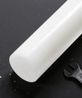 Half Inch By 36 Inch PET Plastic Round Rod White Durable For Easy DIY Projects And Industrial Use Long Lasting Wear Resistant Material