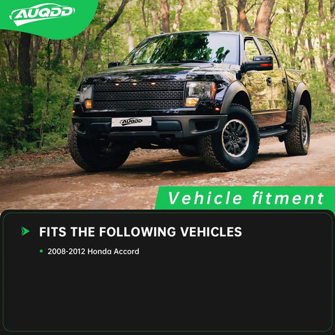 Black pickup truck displayed for Front End Suspension Kit for 2008 Through 2012 Honda Accord Complete 14 Piece Set