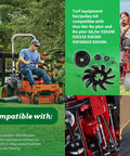 Fan and Pulley Kit for Hustler Raptor and Raptor SD Ride-On Mowers, Replaces 72134, shown with mowers and components