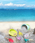 Six Piece Kids Garden Tools Set With Shovel, Rake, Trowel, Scoop, Spoon And Fork - Lightweight, Brightly Colored Beach Sandbox Toys For Kids