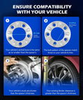 5 By 4.75 Wheel Spacers Kit 2 Inch With M12x1.5 Studs compatibility guide for Chevy Camaro GMC Buick