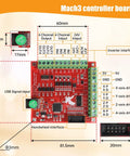 Mach3 controller board from 3 Axis Nema23 Stepper Motor Kit Beefed Up 425oz In Torque 3A 112mm Hybrid Motors DM556S CNC Kit