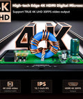 4K 30FPS HDMI Digital Microscope With 10.1 Inch Screen And Flexible Arm Stand For Electronics Soldering