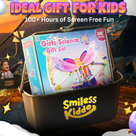 Science Kit For Girls With 100 Plus Experiments Hands On STEM Toys To Spark Curiosity Fun Learning Critical Thinking And Problem Solving Educational Science Set For Young Learners, gift basket