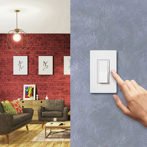 Diva 300-Watt Single Pole Electronic Low-Voltage Dimmer Light Almond Finish Requires Neutral Wire Smooth Quiet Dimming For One-Location Lighting Great For Track Or Recessed Lights Coordinating Plates Sold Separately