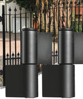 Top Shelf Heavy Duty Flag Shaped Hinges Built Tough With 4.2mm Solid Steel For Smooth Swinging Motion On House Garage And Trailer Doors Quick Install Four Pack displayed on a gate.