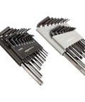 36-Piece Allen Wrench Set Hex Keys With SAE And Metric Sizes Long And Short Arm Chrome Vanadium Steel Two Organized Storage Cases