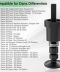 All In One Inner Axle Seal Installation Tool With Thrust Ball Bearing For Dana 30 44 60 Front Differentials Seal Installer Kit compatibility list