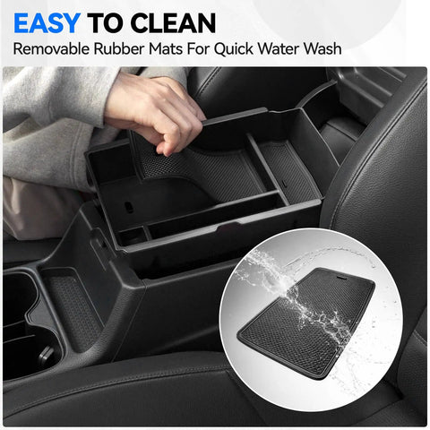 Center Console Organizer 5 Piece Set For Honda CRV 2023 2024 2025 2026 LX EX EX L Sport Hybrid Armrest Drawer Hidden Storage Box